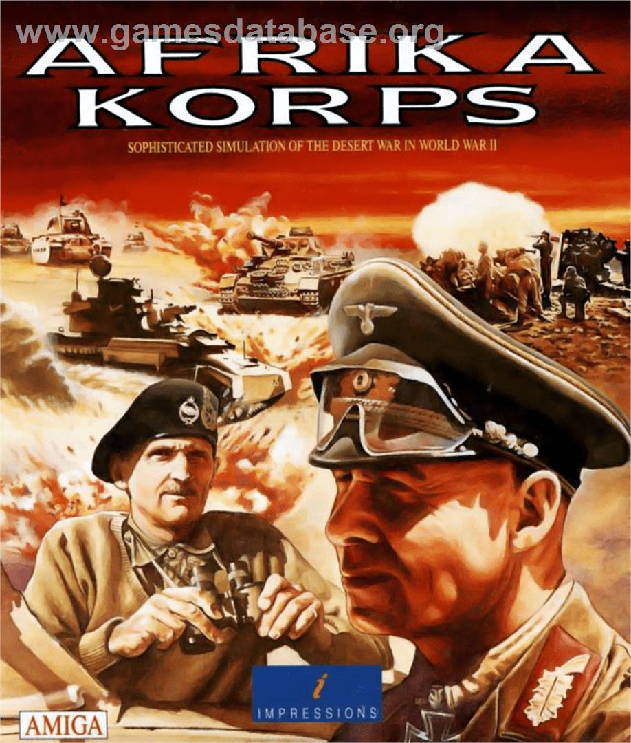 Afrika Korps - Commodore Amiga - Artwork - Box